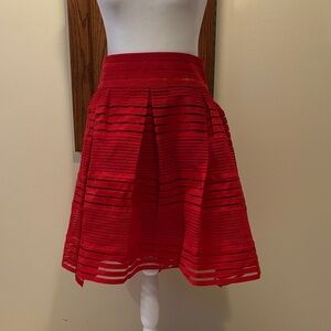 NWT Torrid Bright Red Flare Skirt - size 1X